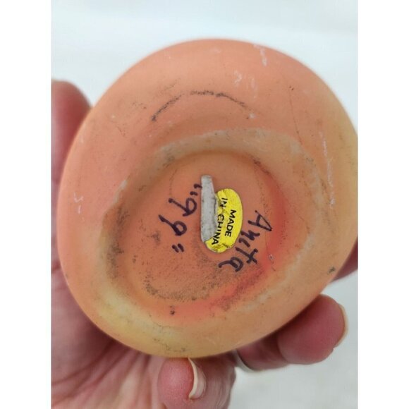 Vintage 1999 Candle In Yellow Red Apple Shaped Ceramic Jar Container NEW - Picture 7 of 10